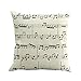 Produktbild Yvelands Musiknote Malerei Leinen Kissenbezug Dekokissen Fall Sofa Home Decor