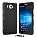 Price comparison product image Armour Slim Hard Case Shell Cover For Microsoft Lumia 950 + Screen Protector + Stylus (Black)