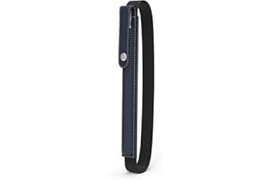 MoKo Funda para Apple Pencil Pro, Apple Pencil 1ra/2da Gen, Apple Pencil (USB-C), PU para lápiz iPad con Hebilla y Banda elástica para Sujetar al Estuche del iPad, Azul Oscuro