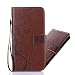 Produktbild Samsung Galaxy S8 Plus Hülle, Samsung Galaxy S8 Plus Schutzhülle, Alfort Carving Lederhülle Fashion Design Premium PU Leder Hohe Qualität Tasche Case Cover Kasten Abdeckung Wallet für Samsung Galaxy S8 Plus 6.2" Smartphone Funktion Standfunktion Unterstützte Telefone und Magnetverschluss mit Schmetterling ( Braun )