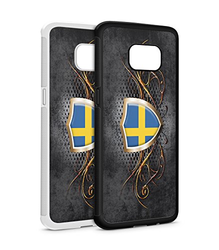 Samsung Galaxy Schweden Stockholm 4 SILIKON Flipcase Tasche Hülle Case Cover Schutz Handy A5 2017 Schwarz