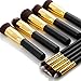 Nestling® Professional 10PCS Black and Gold Makeup Brushes Set Eyeshadow Brush (Black Gold)
