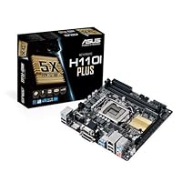 Asus H110I-Plus Mainboard Sockel 1151 (Mini-ITX, Intel H110, 2x DDR4 Speicher, 4x SATA 6Gb/s, 2x USB 3.0, 4x USB 2.0, PCIe 3.0)