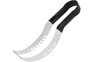 Changtai Wassermelonen Schneider, Melonenschneider aus Edelstahl, Obstschneider Küchenhelfer Messer für Cantaloupe Papaya Drachenfrucht Wassermelone