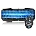 Produktbild Aiya Semi Mechanical Gaming Keyboard Wired USB LED 3 Farben Light Metal Frame ErgonomicLED Backlit Wired Keyboard und Mouse Combo Set Black
