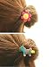 Rimobul 15 PCS Handmade Crocheted Animal Theme Mini Hair Clips for Kids (Animal Theme)