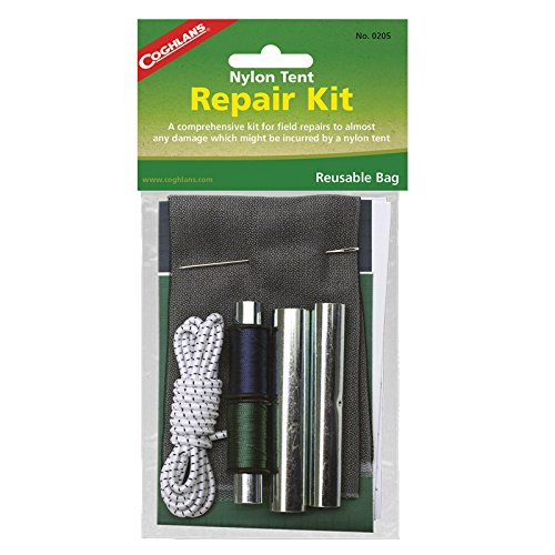 Coughlan's Nylon Tent Repair Kit - Accesorio para tienda de campaña, color blanco roto