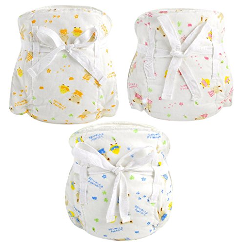 Happy Cherry Breathable Baby Kid Cotton Knickers Nappy Cover 3 Pack Random Color