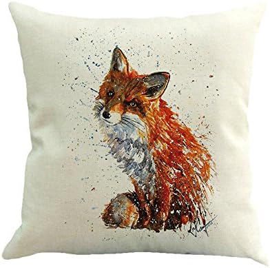 RFVBNM Cushion Covers Creative,animal, Cotton Linen Home Decor Garden Outdoors Furniture Accessories Cushions Sofa Chair Car Bay Window Decoration Pillow Case (Cushion Covers Set of 2 pcs),D/45*45cm
