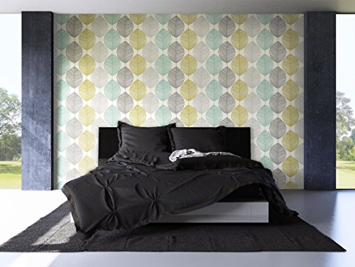 Tapete Natur Modern Blumen Floral , schöne edle Tapete im natürlichen Design , moderne 3D Optik für Wohnzimmer, Schlafzimmer oder Küche inkl. Newroom Tapezier Ratgeber mit super Tipps! - 4