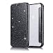 Produktbild Apple iPhone X Handyhülle,iPhone X Hülle,WIWJ PU Cover Case Leder Flip Wallet Schutzhülle[2 in 1 Glitzer TPU+Leder Kasten]Hülle für iPhone X-Schwarz
