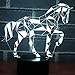 Produktbild Nachtlicht, 3D Led Nachtlicht Puzzle Pferd Mit 7 Farben Licht Für Hauptdekoration Lampe Erstaunliche Visualisierung Optische Täuschung