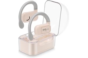 EXSULITY AI Ecouteur Traducteur Instantané,Écouteurs traducteurs de Langue 144 Langues Traduction en Ligne BT5.3 avec contrôle Tactile en Temps réel avec Application (Couleur Peau)