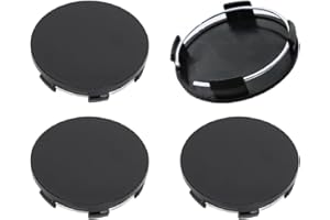 JSKWIKE 4 Pcs 60mm Felgendeckel Nabenkappen Nabendeckel Kappen Radnabendeckel Nabendeckung Radkappen Kompatibel