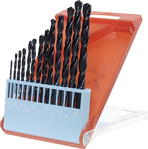 kwb HSS Metallbohrersatz 13-teilig 429040 (DIN 338, Ø 1,5 - 6,5 mm + 3,3 und 4,2 mm )