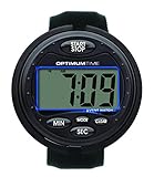 Optimum Time Ultimate Event Watch – Für Präzise Cross Country Mal – großen klar LCD Display, kompakt & komfortabel mit Alarm, schwarz