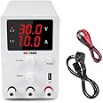 DHRUV-PRO Nice-Power Rsps3010 3 Corded Electric Digital Laboratory Test Phone Repair Usb 5V 2A, 30V 10A Adjustable Switching Power Supply, White