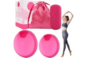 HRKVSK Femdisc Periodenscheibe, 2 Stück Wiederverwendbare Menstruationsscheibe mit 2 Größen (S und L), Weich Auslaufsicher Menstruationstasse aus Silikon, Alternative zu Tampons und Pads