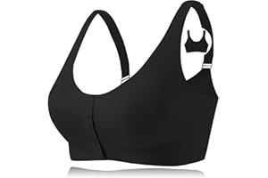 CYTMTZGA Reggiseno mastectomia chiusura anteriore reggiseno chirurgico senza cuciture con tasca protesi per protesi mammarie forme del seno