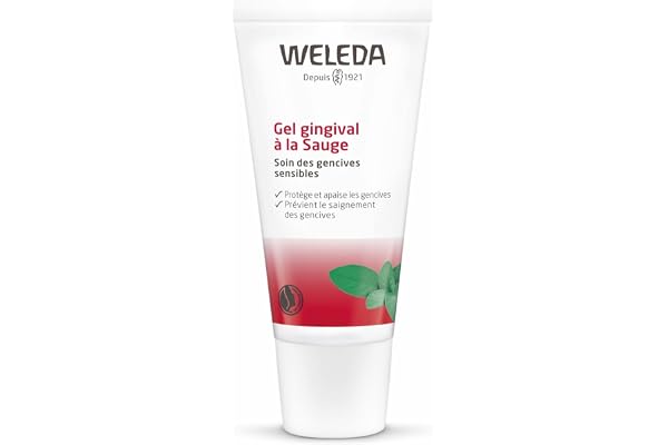 WELEDA Gel Gingival à la Sauge – Soin des Gencives Sensibles, Apaise, Améliore la Résistance des Tissus Gingivaux, Rafraîchit l’Haleine, Huiles Essentielles Naturelles, Vegan NATRUE, 30ml