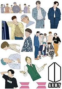 BTS Dynamite New Album 34 Premium Stickers Set Bangtan Boys Gifts for Army