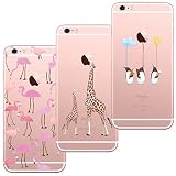 [3 Pack] Funda iPhone 7, Funda iPhone 8, Funda de Silicona Blossom01 Ultra...