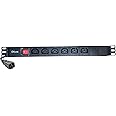 DKURVE® C13 Sockets 6 Way with C20 IEC Power Distribution Unit Horizontal 2m 6 Way PDU