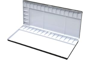 Color Around - Paleta de aluminio para acuarelas, negro, 35 Well(13.78"x5.91"x0.87")