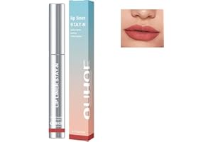 WUWUSU Matita per contorno labbra, sfoderabile, Lip liner peel off,Matita Per Labbra Rimovibile, lip liner tattoo per labbra,5ml (rosso vinaccia, 1)