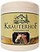 Kräuterhof Horse Balm Cools and Revitalises Precious Herbal Extracts from Horse Chestnut Arnica Rosemary and Mint Oil 500 ml Tub Sealed with Aluminum Foil