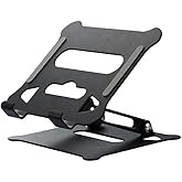 Coverzone Ayarlanabilir Katlanabilir Tablet Standı 370g | Paslanmaz &Ccedil;elik Tablet Tutucu, A&ccedil;ı Ayarlı, Portatif Masa&uuml;st&uuml; Tablet