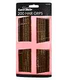 LazyFrog® 200pc Brown Hair Grips Clips Bobby Kirby Pins Clamps Set Salon Waved Slides Wholesale Set