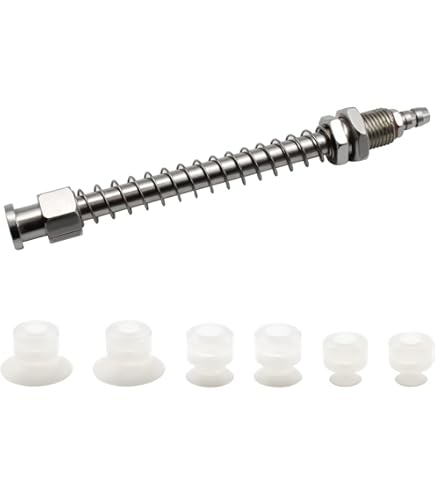 SRJQXH 6 Pcs Sucker, HSP-25-2/ HSP-20-2/ HSP-15-2 Bellows Suction Cup, White Vacuum Pneumatic Suction Cup, Can Be Used For Mechanical Automation Euipment - View #5
