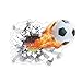 3D Football Living Room Bedroom Removable Home Decoration Decal Decor Wall Stickers Cartoon Boys Teens Kids Children Room Wall Murals Decor