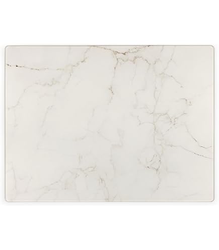 Planche à Découper En Marbre Naturel 40x30cm - Dessous De Plat Résistant à La Chaleur - Plateau De Service Élégant