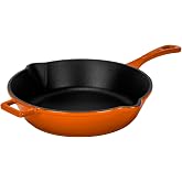 Lava D&ouml;k&uuml;m Yuvarlak Kızartma Tavası D&ouml;k&uuml;m Demir Yekpare Saplı. &Ccedil;ap(&Oslash;)24cm - turuncu