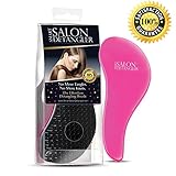 Detangling Hair Brush - Smart Salon Detangler Brush Removes Tangles And Knots. Works For Wet, Dry, Thick And Short Hair (All Types). Perfect Detangling Brush For Children Too. Pretty Pink Colour.