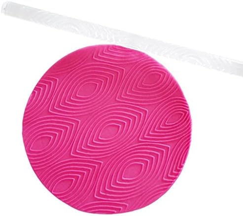 Embossing Acrylic Cake Decorating Tool SOEMSUN Rolling Pin Fondant Sugar Craft Baking (K)