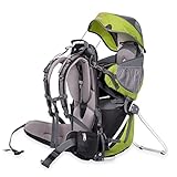 ✅ BREITGEFÄCHERTES TASCHENSYSTEM - großer Hauptstauraum unter dem sitzenden Kind, drei weitere Taschen, Mesh-Gewebe-Taschen an den Seiten, Mesh-Gewebe-Tasche für das Trinksystem und abnehmbare Tasche am Hüftgurt.