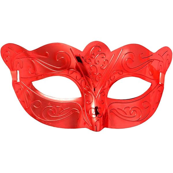 Venedig Maskenball Augenmaske – Metallic Glänzend Für Karneval & Mottoparty | Einheitsgröße Für Erwachsene