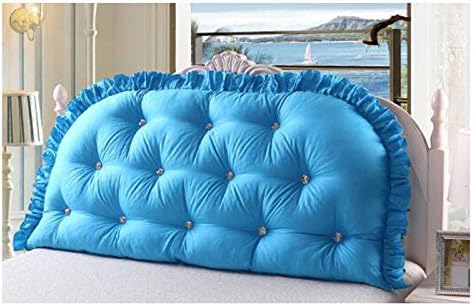 Cotton bed cushion pillow. ( Color : Blue )