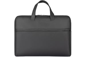 XHY Document Bag Oxford Waterproof Book Bag for School A4 Zipper File Bags Books PAD Files Storage Portable Commuter Bags for Men & Women (Black)