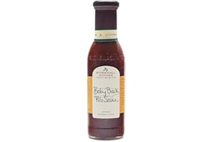 ‎STONEWALL KITCHEN Stonewall Kitchen Baby Back Rib Sauce, 330 ml milde, rauchige, würzig-süße BBQ-Sauce, besonders lecker zu Ribs und Rindfleisch, als Marinade, zum Glasieren oder zum Dippen