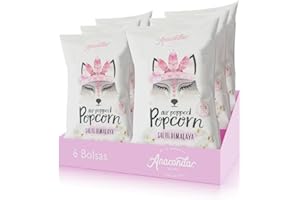 ANACONDA WILD NATURAL SNACKING Anaconda Foods - Pack de 6 Bolsas de Palomitas De Maíz Sabor Sal del Himalaya y Explotadas Con Aire Caliente - Plant Based 6 Bolsas de 30g/u