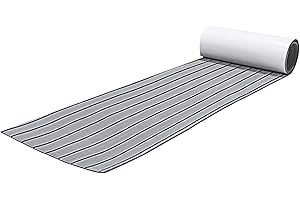 OSLEN Eva Schiuma Teak Sintetico Marino Tappeto Antiscivolo -Pavimenti Teak Adesivo per Barche e Kayak, RV, Pavimenti da Giardino,Decorazioni per Yacht 240 x 17.1/45/60 cm