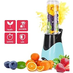 Pkfinrd Mini Juicer, Fruit Juicer électrique et légumes Service Unique, Blender ménages Multi-Fonctions en Milkshake Et Smoothie, 600ml, 4 Lames, sans BPA