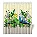 Produktbild Violetpos Duschvorhang Vögel Papagei 2 Hochwertige Qualität Badezimmer 180 x 200 cm