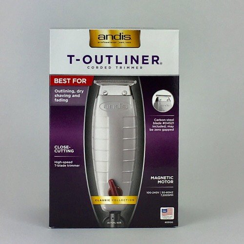 Andis T-Outliner G-1 Corded Hair Trimmer, Model #05100, UK Product, No Transformer Required