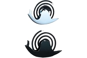 QICHENX Porta Zampirone in Metallo Lumache a Spirale,Porta Rocchetti per Zanzare,Supporto per Incenso, Per In Ferro Porta Bobina Insetti Da Interno o Da Esterno (Bianco+Nero)