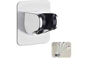 ESTEOPT Duschhalterung Ohne Bohren, Wand Montierte Handbrause Halterung, Universelle Brausehalter, 45° Verstellbare Duschkopfhalterung, Duschkopfhalterung für die Wand, Badezimmer, Toilette